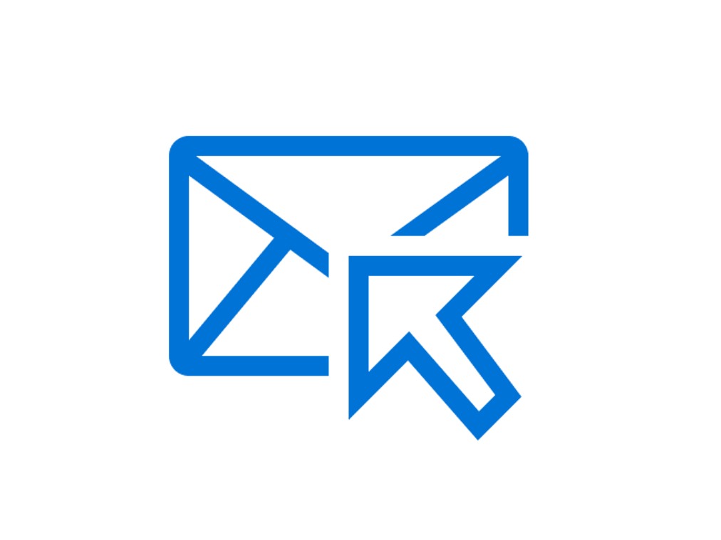 Ikon: kuvert med pil.