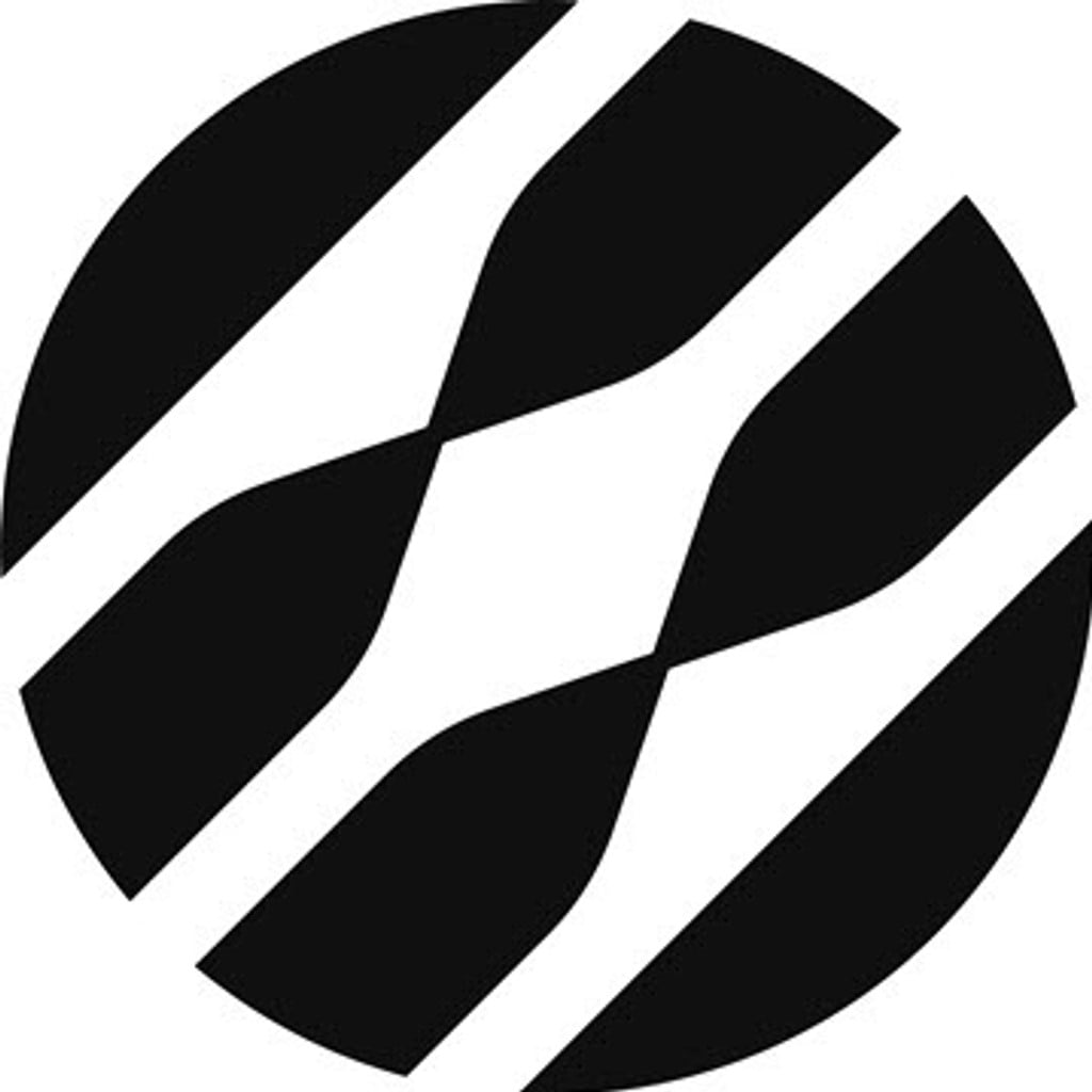 Svartvit symbol.